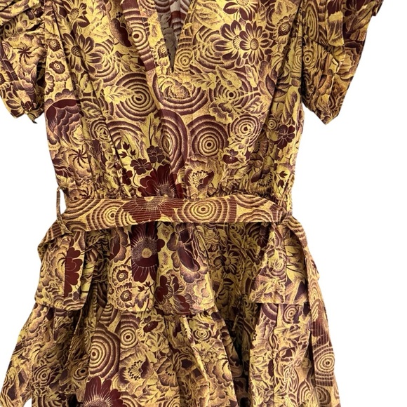 Ulla Johnson Honoria Tiered Printed Poplin Mini Dress SZ XXS - Picture 6 of 9